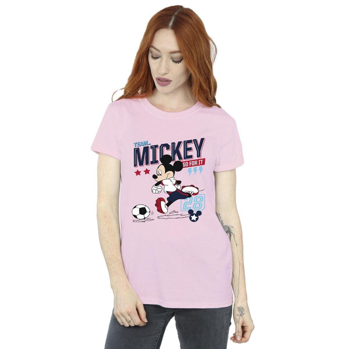 Mickey Mouse Fußball Grafik-T-Shirt