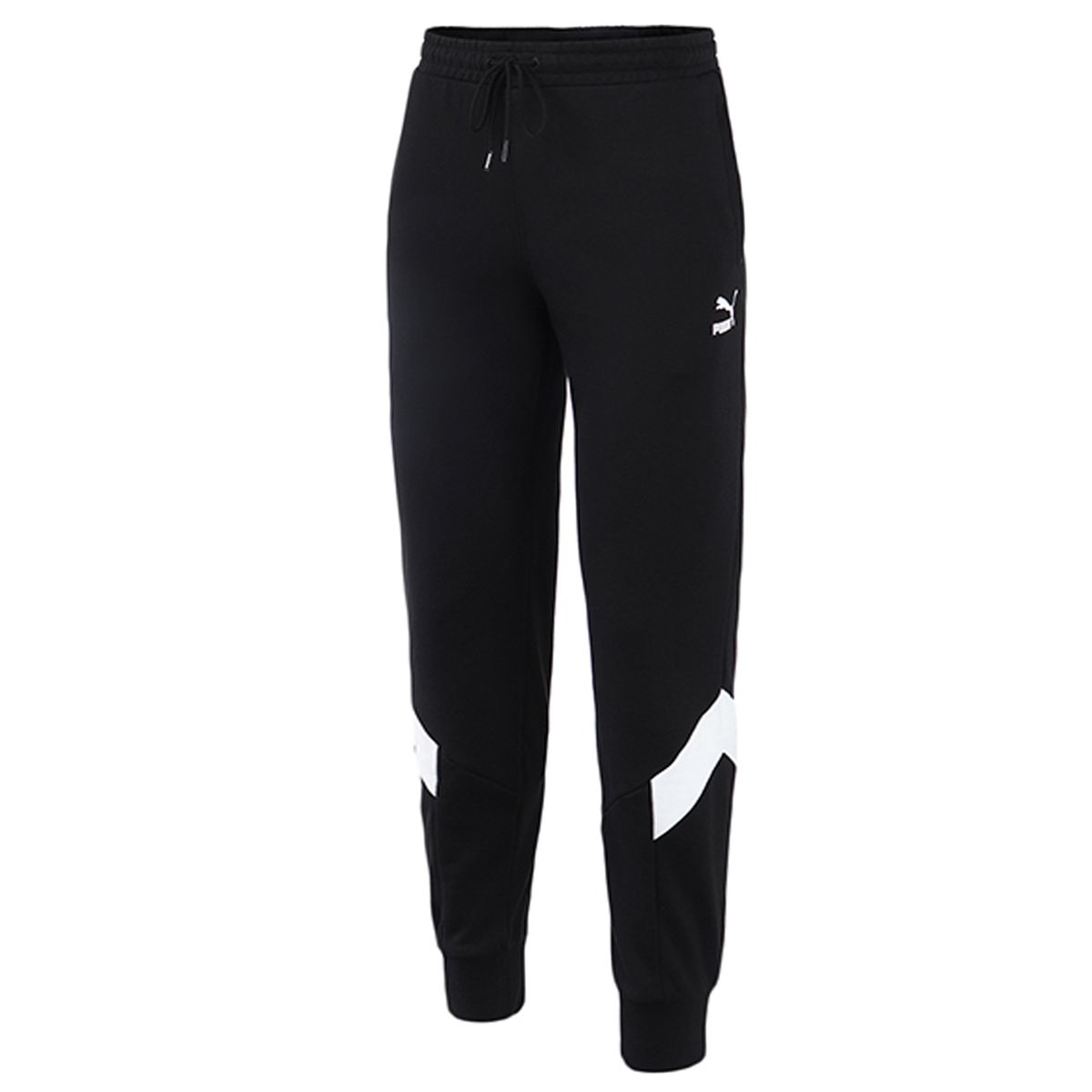 Schwarze Herren Track Pants mit Weiß
