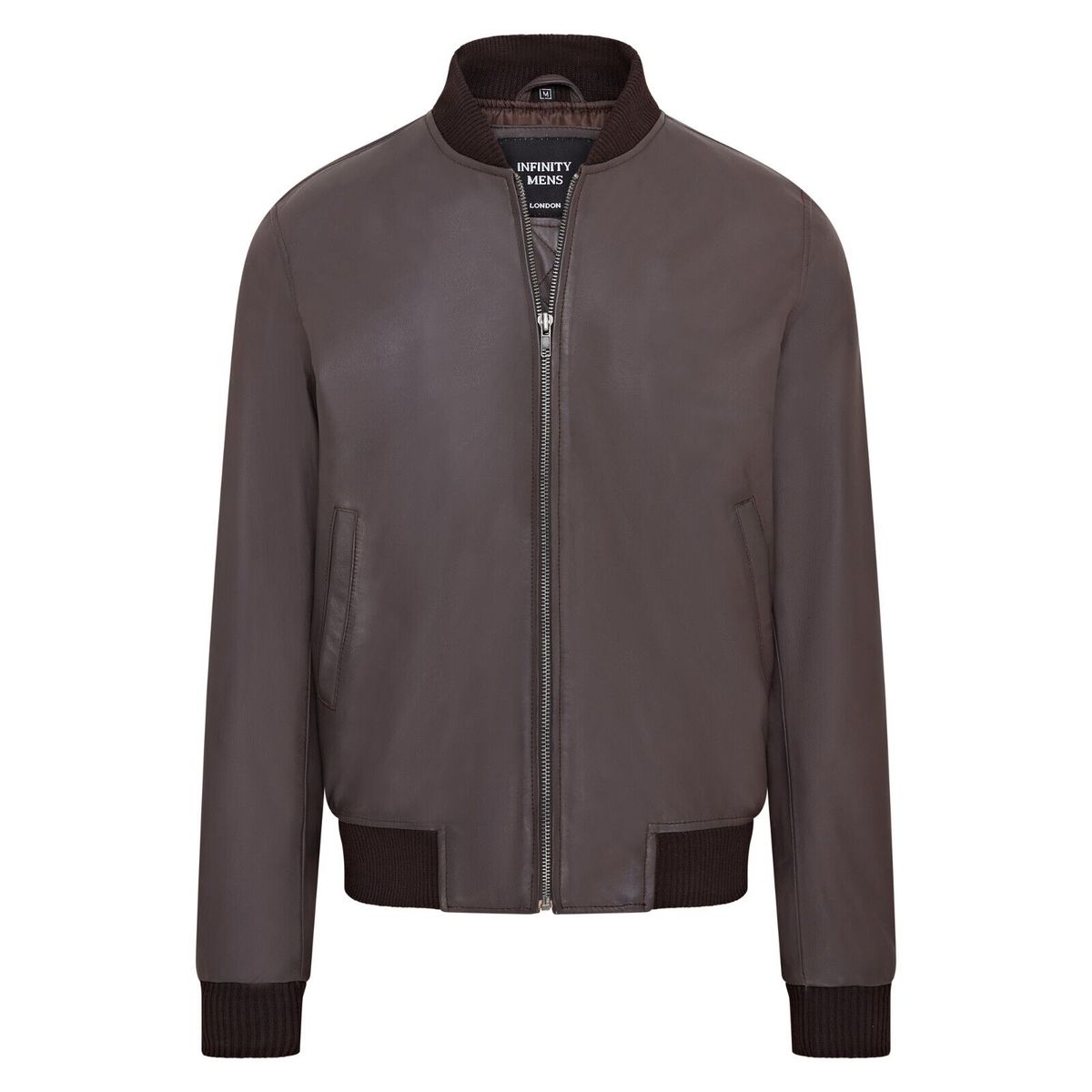 Varsity Bomberjacke aus weichem Leder für Herren