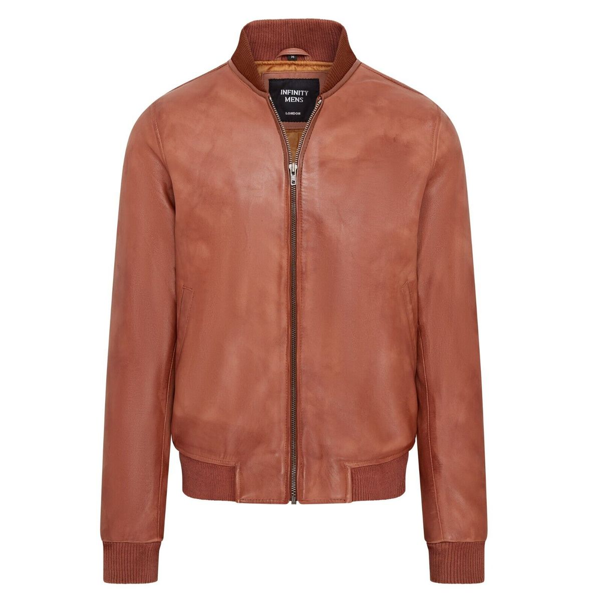 Varsity Bomberjacke aus weichem Leder für Herren