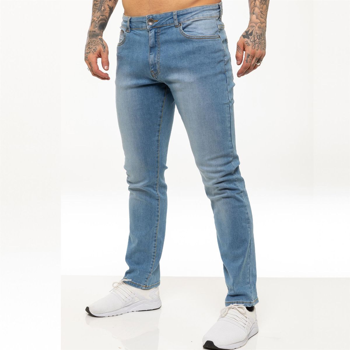 Herren Straight Leg Stretch Jeans