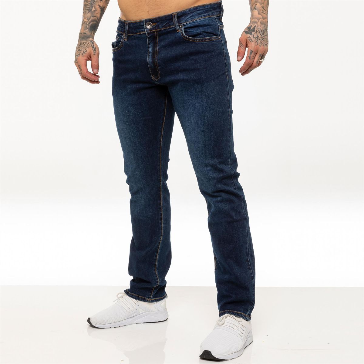 Herren Straight Leg Stretch Jeans