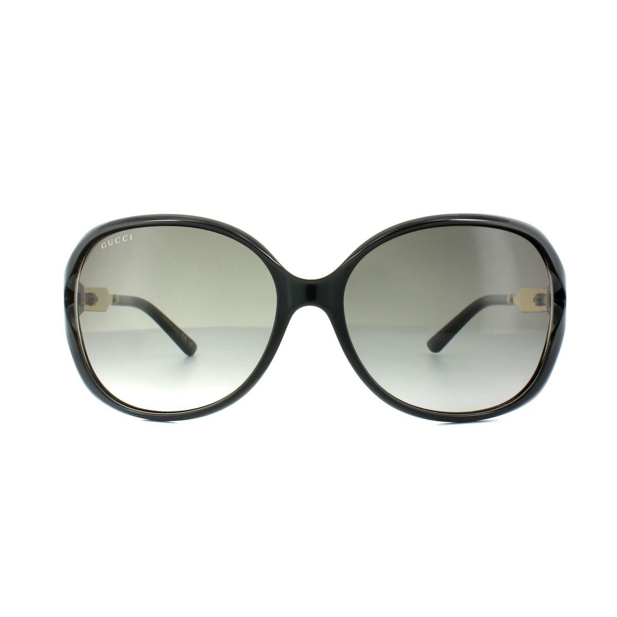 Übergroße runde Sonnenbrille mit Farbverlaufsglas