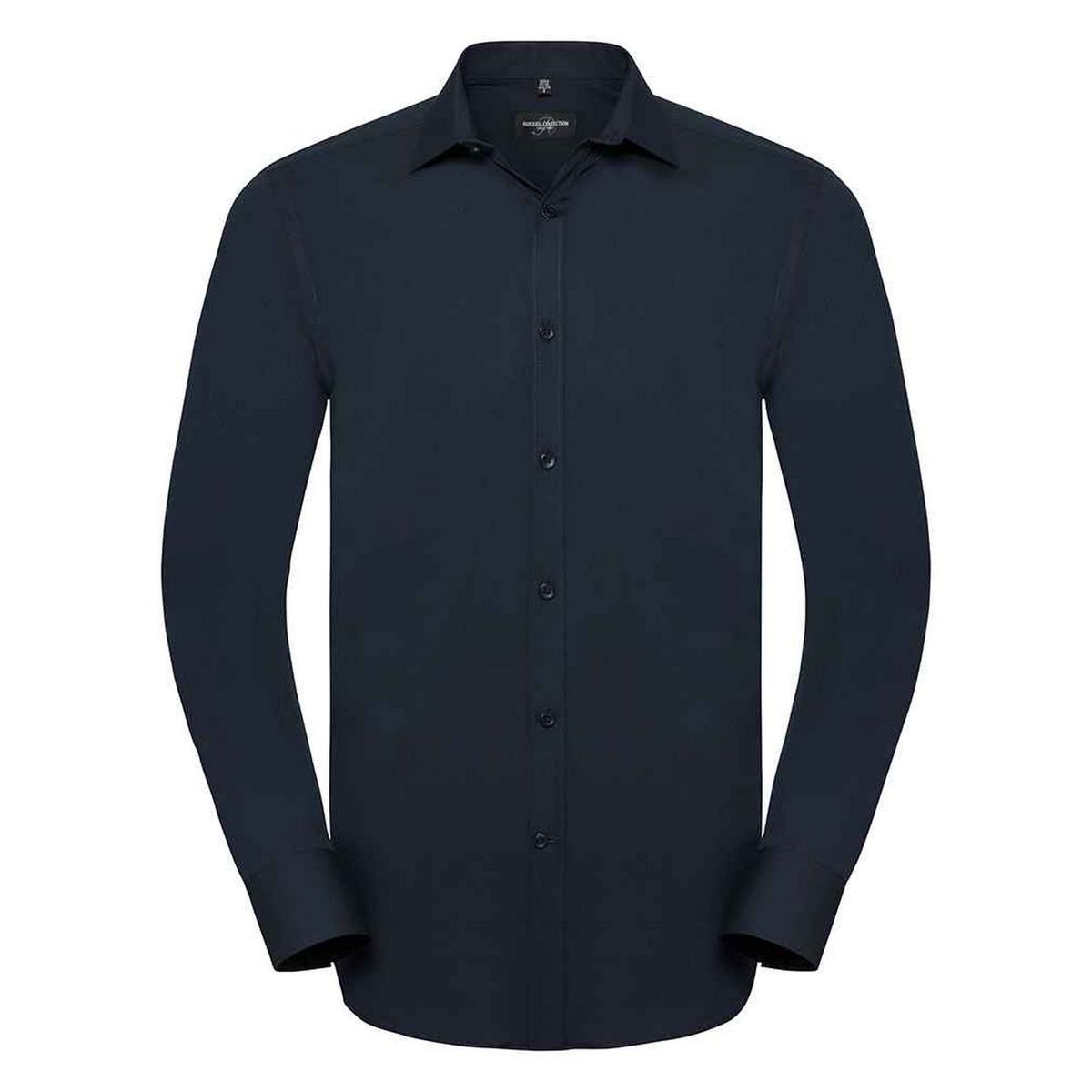 Russell Collection - "Ultimate" Formelles Hemd für Herren Langärmlig (Leuchtend Navy-Blau)