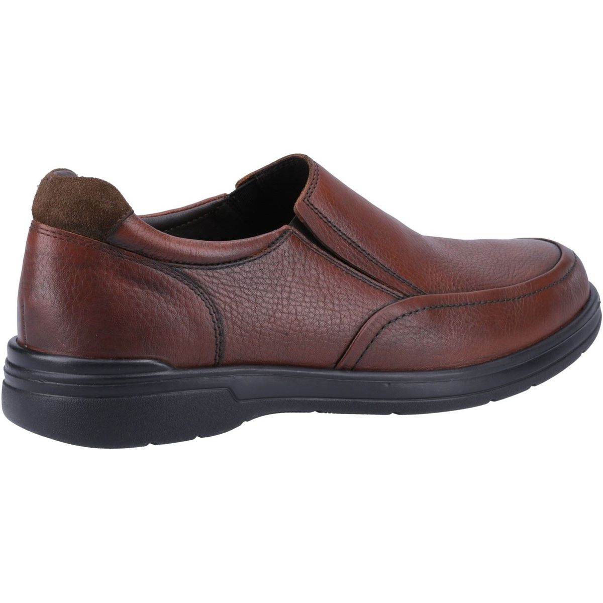 Leder-Slipper mit gepolstertem Schaft