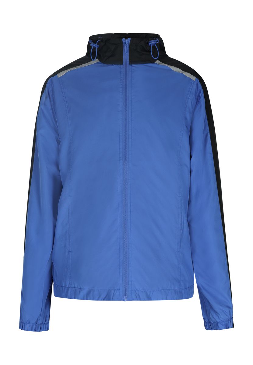 Herren Blaue Windbreaker Jacke