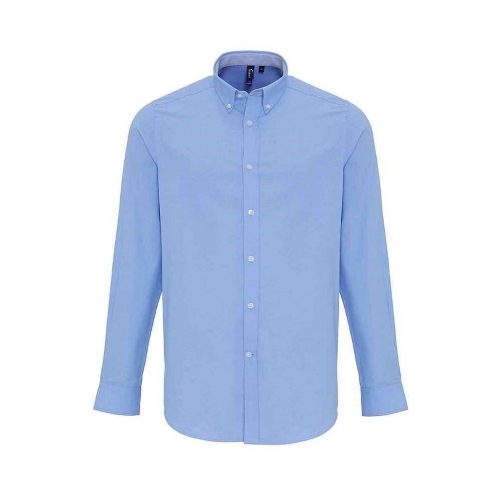Herren Gestreiftes Oxford Langarmhemd