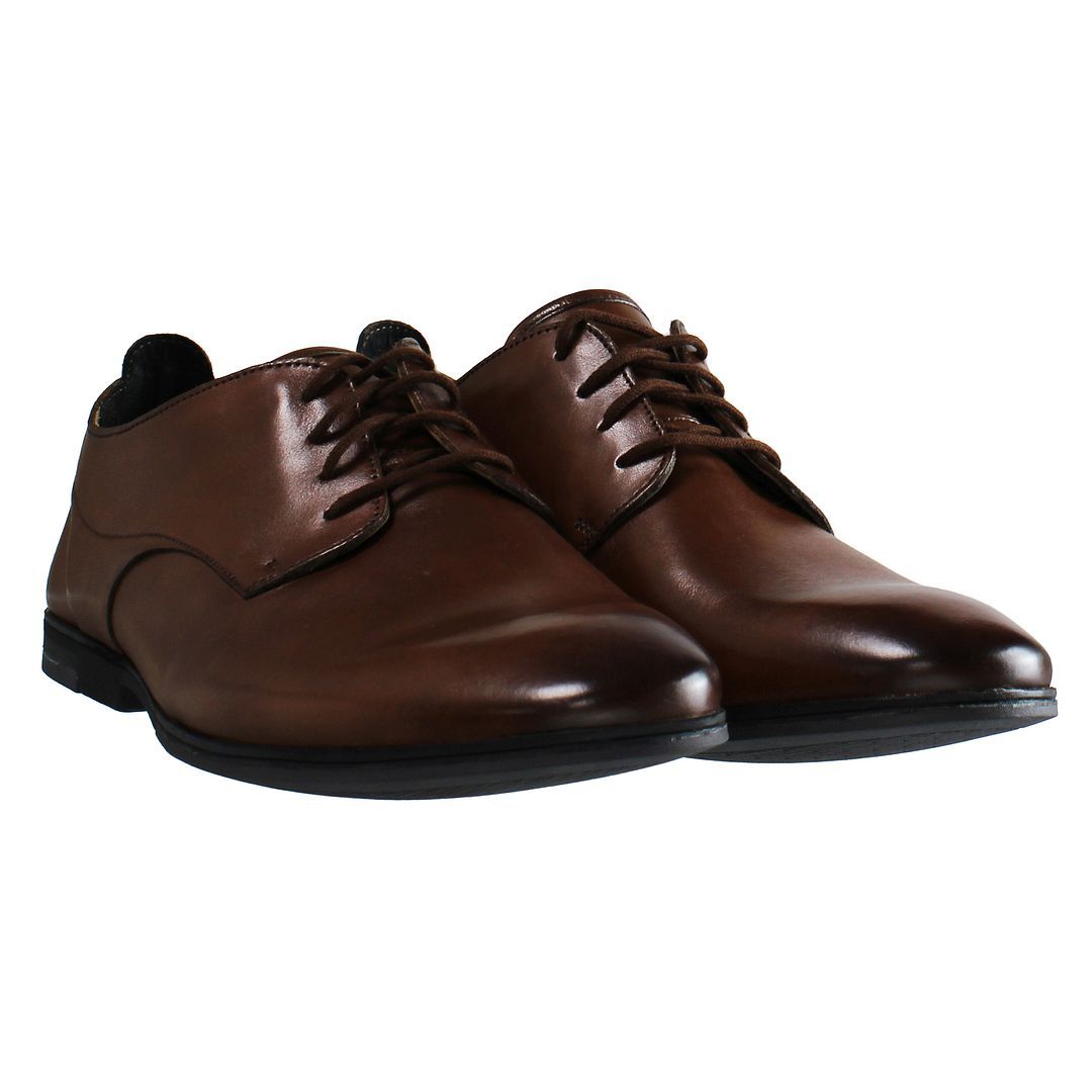 Klassische Leder-Derbys mit glatter Kappe