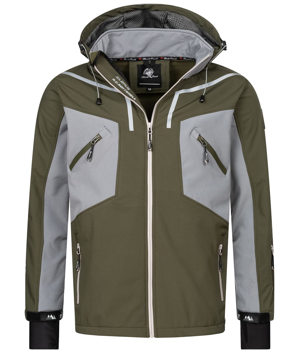 Herren Color Block Softshelljacke