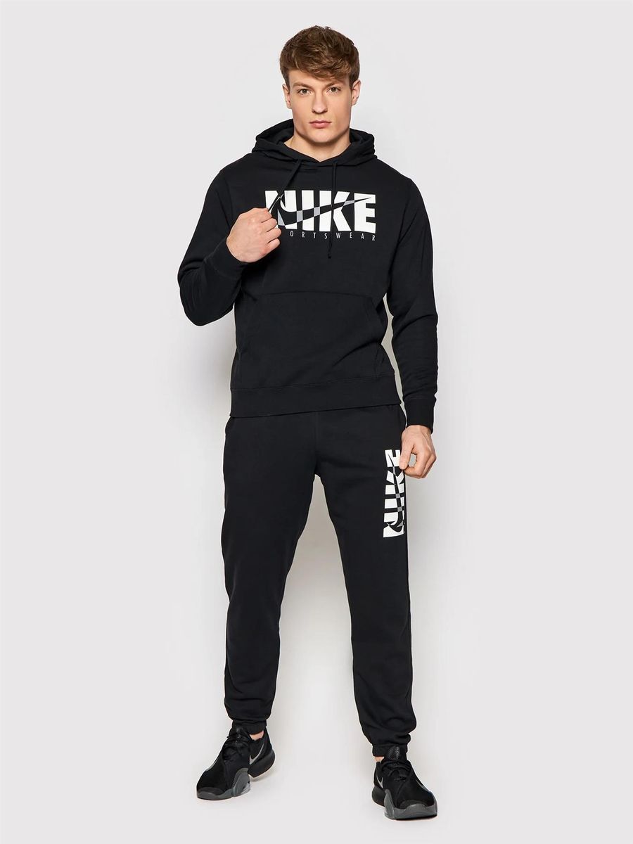 Herren Fleece-Pullover Trainingsanzug Set