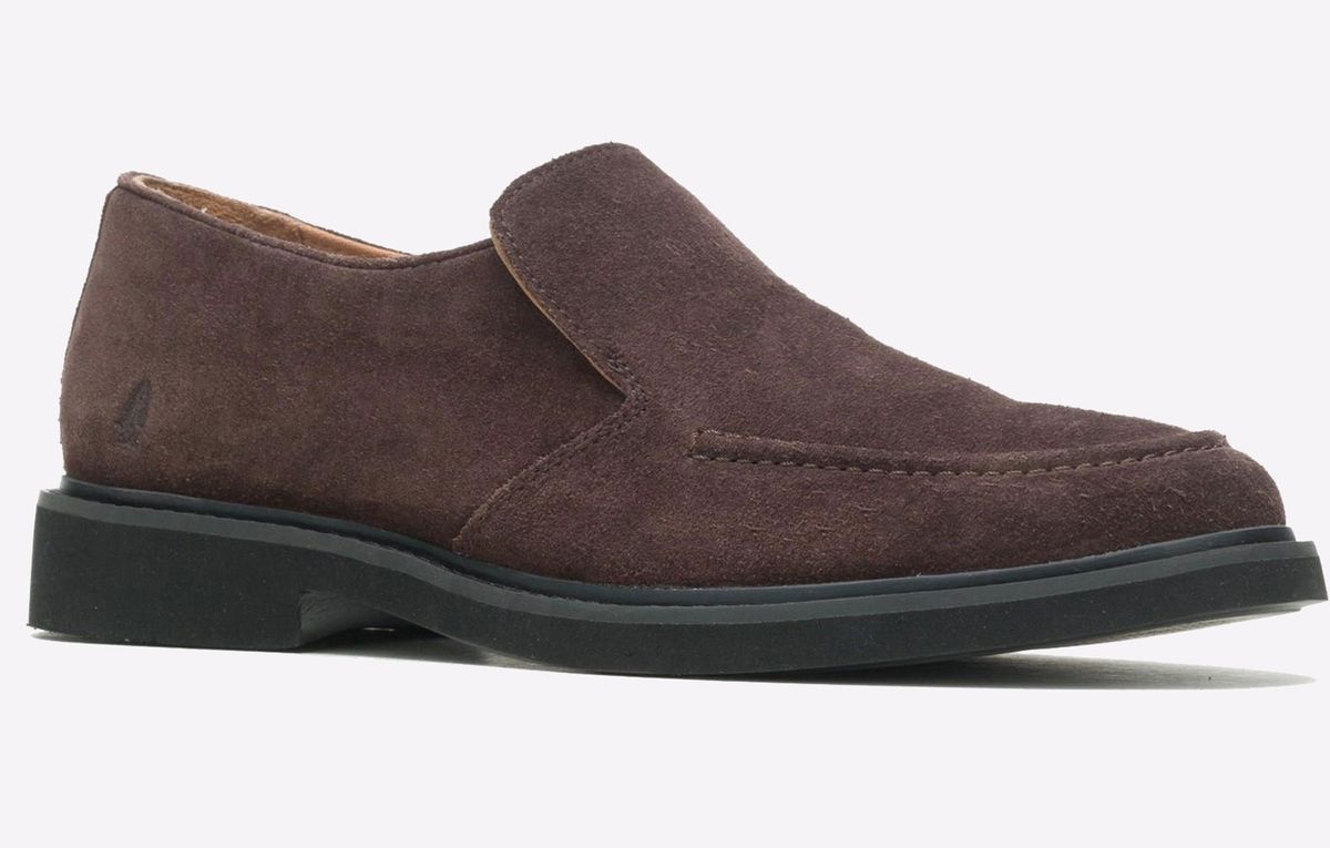 Slipper aus Wildleder mit Mokassin-Naht