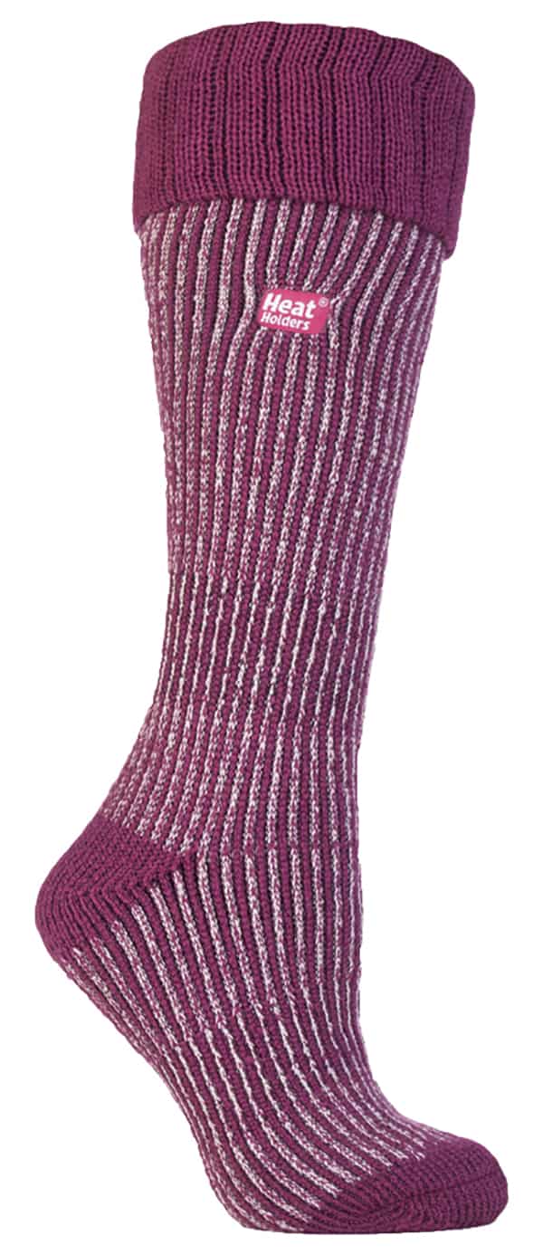 Gerippte Thermostiefelsocken in Kniehöhe