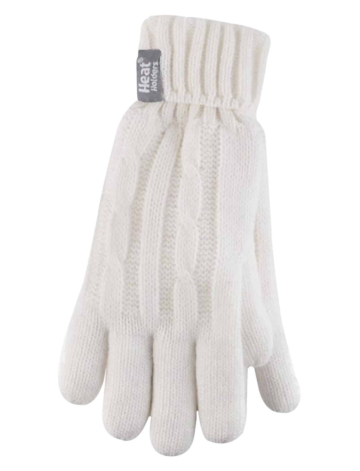 Thermohandschuhe mit Zopfmuster