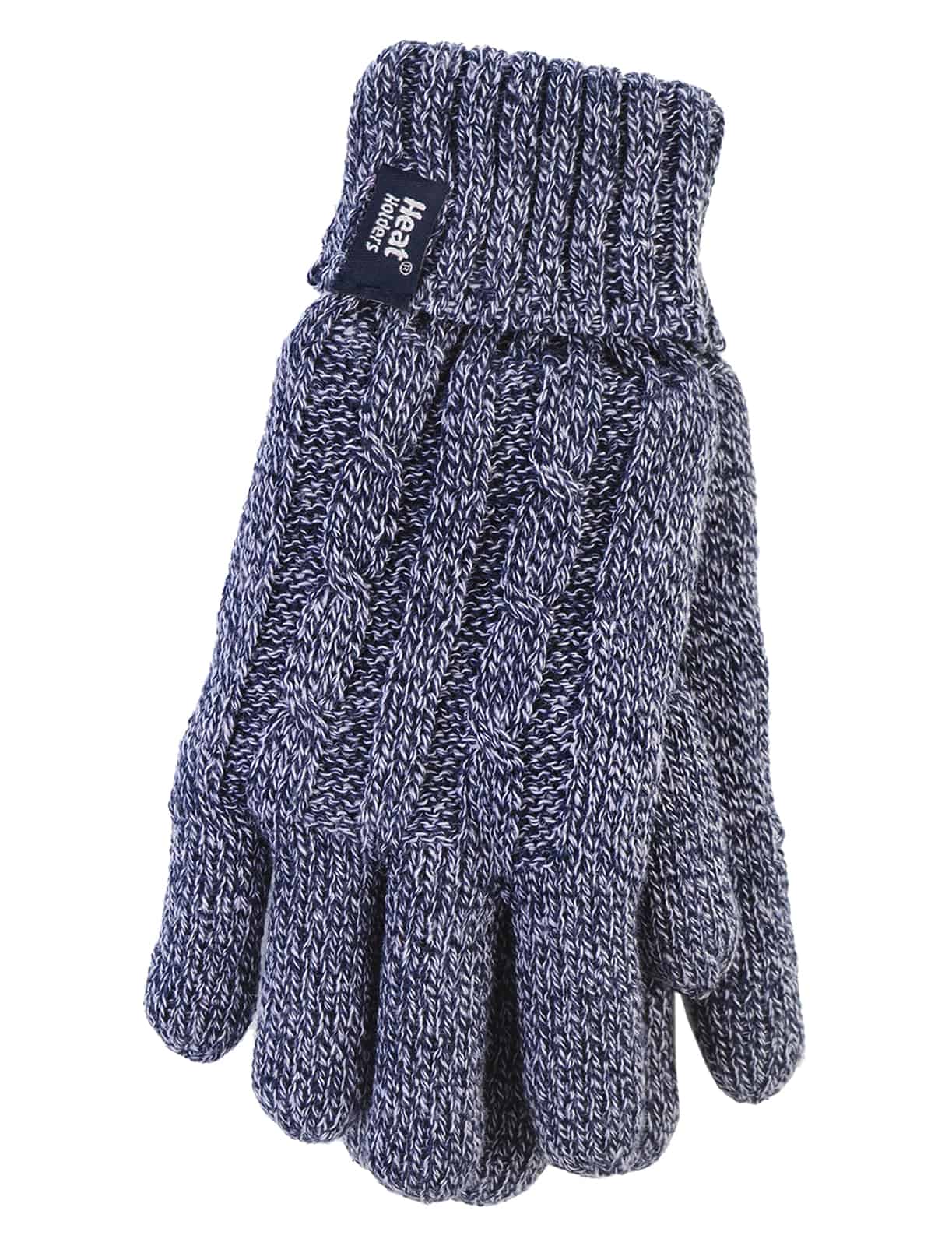 Thermohandschuhe mit Zopfmuster