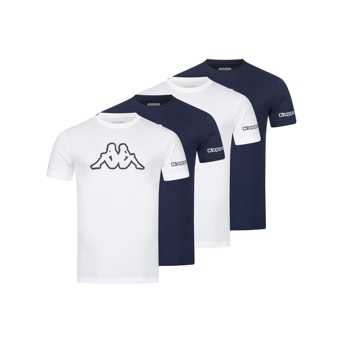 T-Shirt Set mit Logo und regulärer Passform