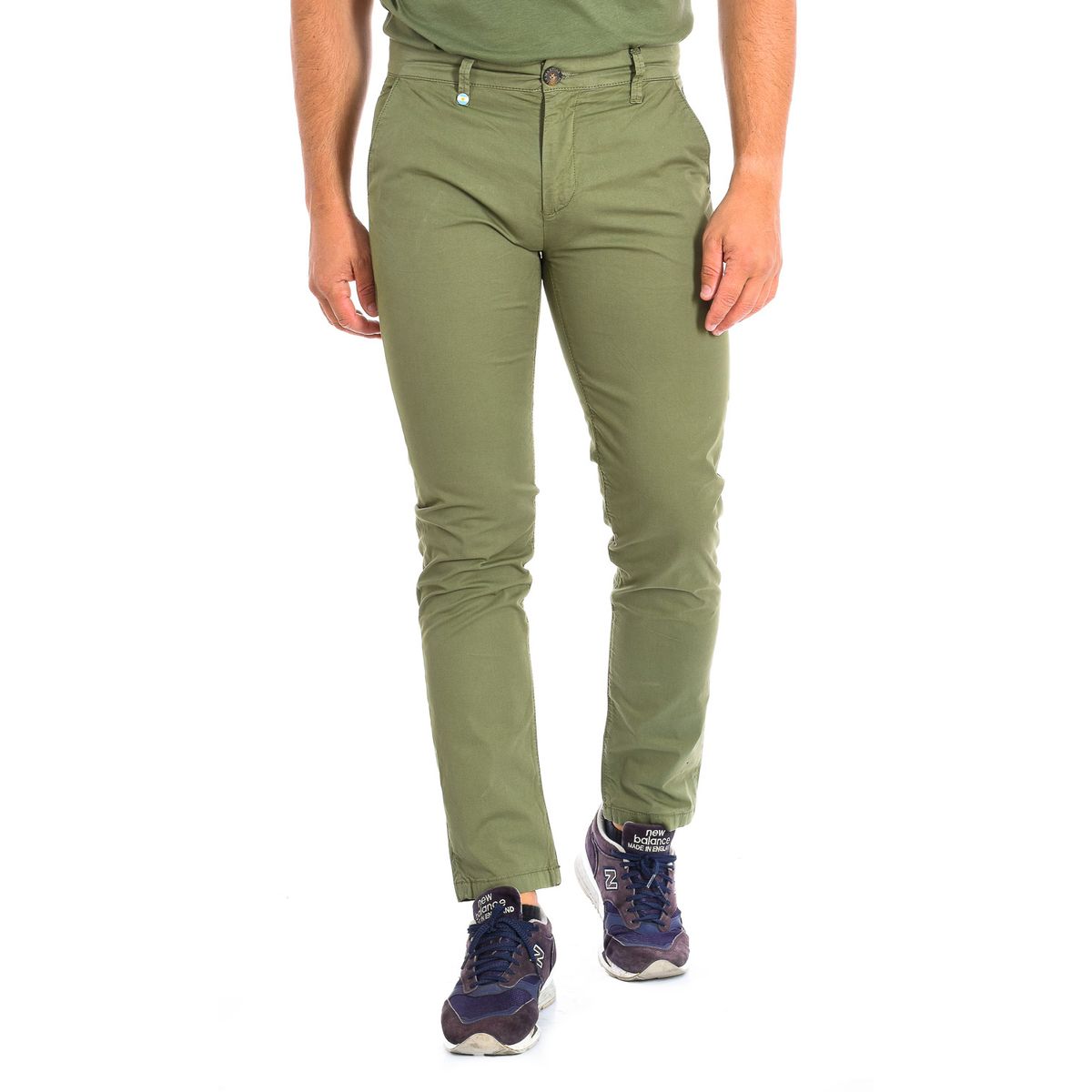 Chinohose mit geradem Bein