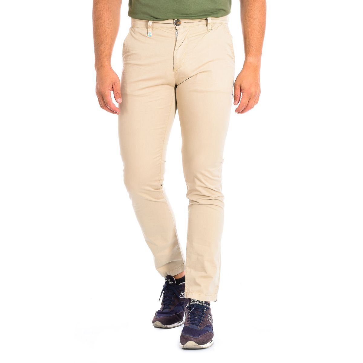 Chinohose mit geradem Bein