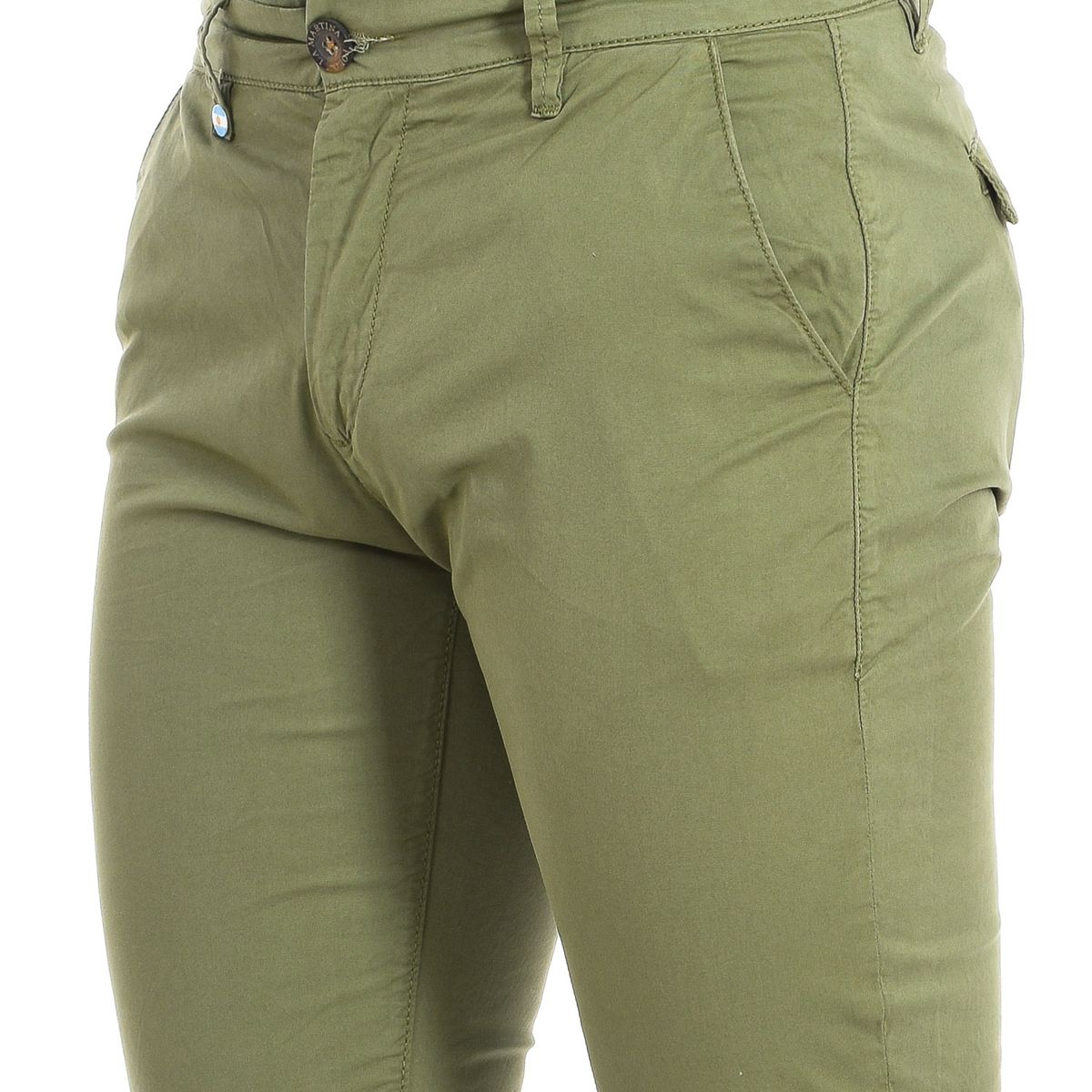 Chinohose aus Baumwollmix mit geradem Bein