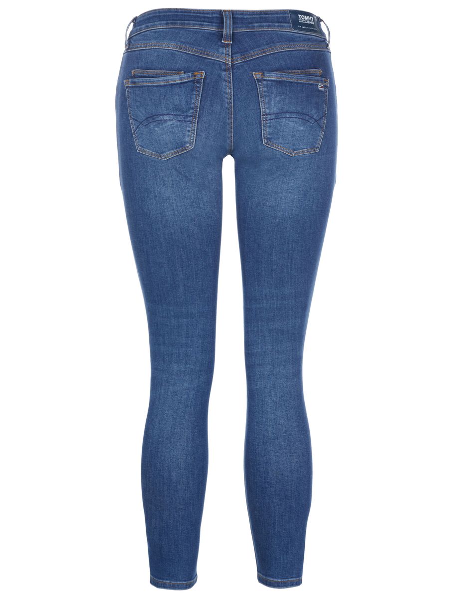 Skinny Low-Rise Jeans mit Knöchel-Reißverschlüssen