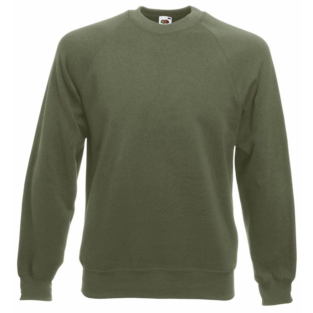 Olivgrünes Raglanärmel-Sweatshirt