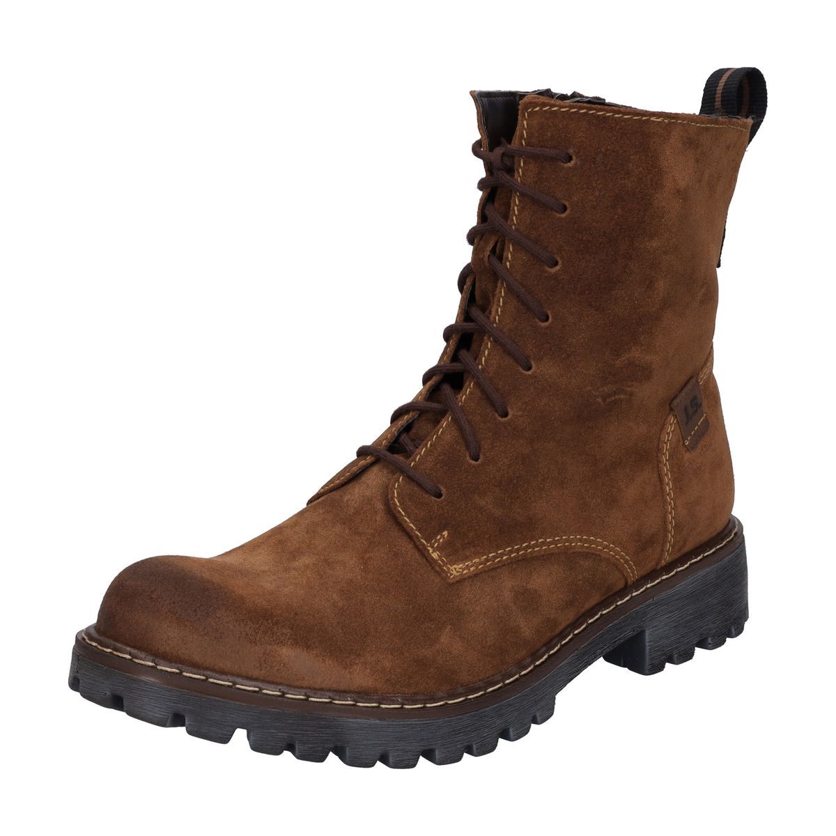 Schnürstiefelette aus Leder