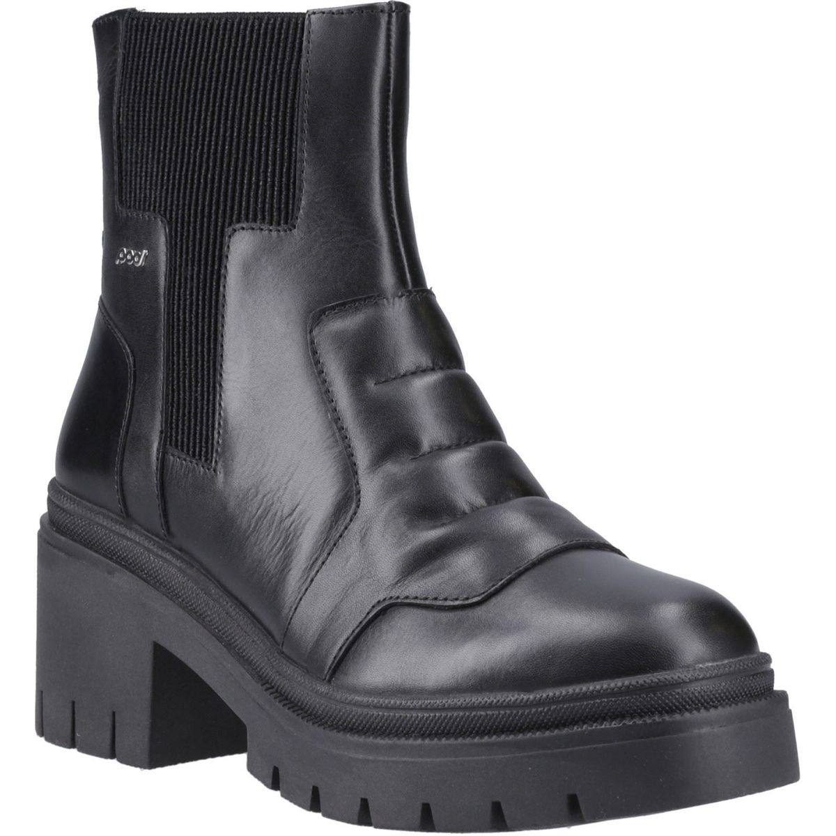 Pod Lillian Leder Damen Schwarz Stiefel
