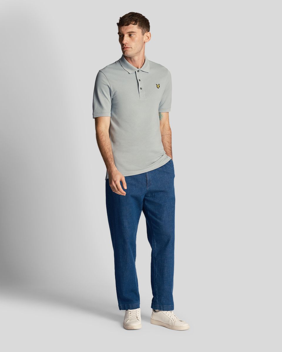 Kurzärmeliges Polo-Shirt aus Baumwoll-Piqué