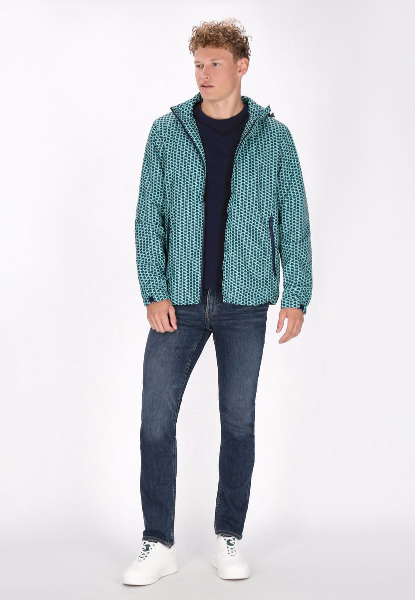 Wende-Windbreaker mit Wüsten-Print-Muster