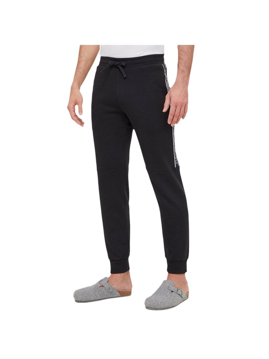 Herren Baumwoll-Jogginghose mit Logo-Streifen