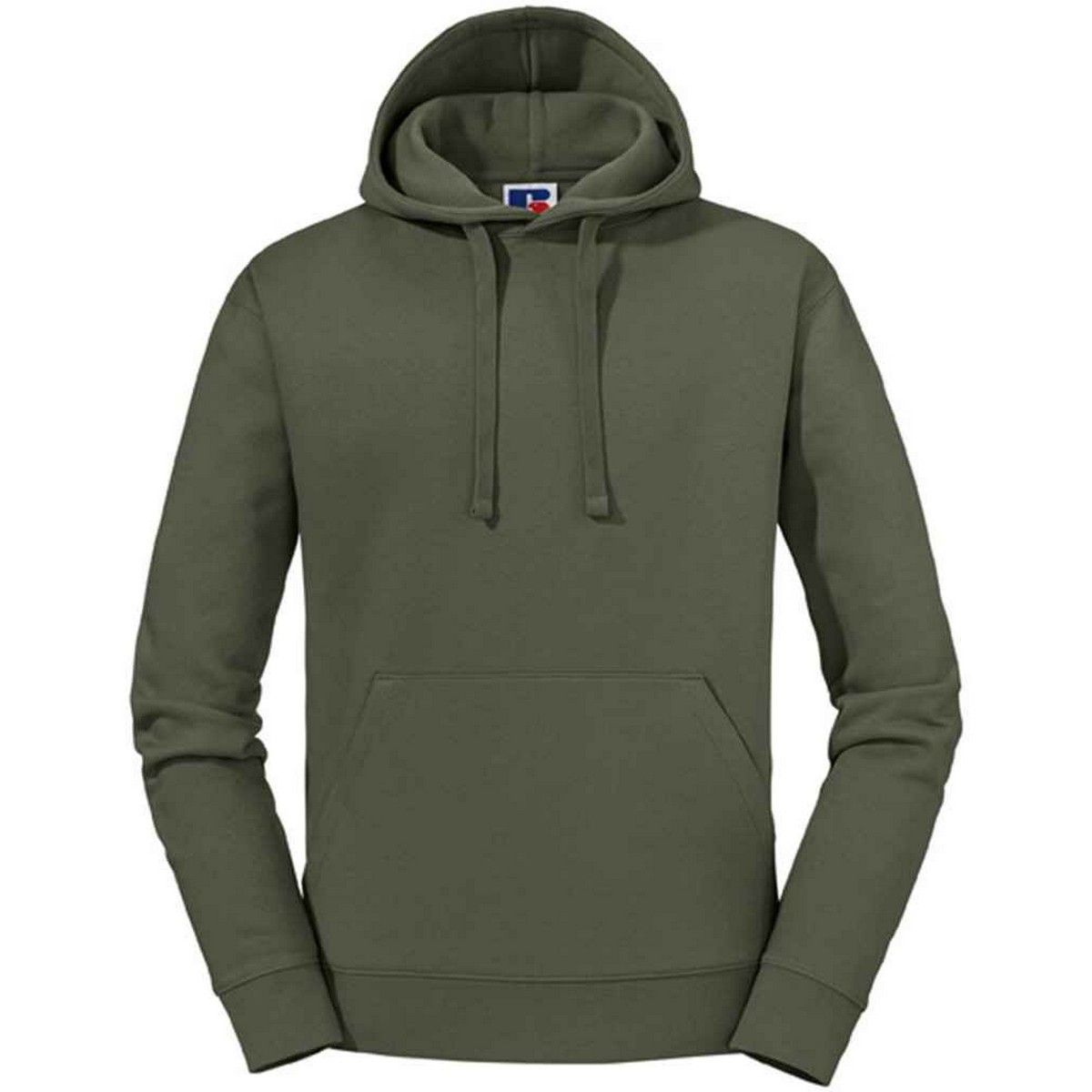 Olivgrüner Kapuzenpullover