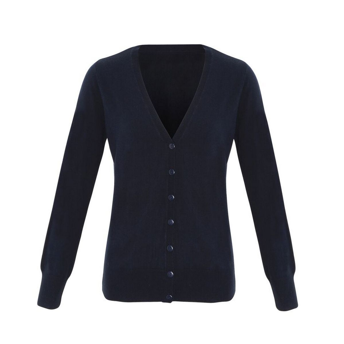 Premier Womens/Ladies Essential Acryl-Strickjacke (Marine)