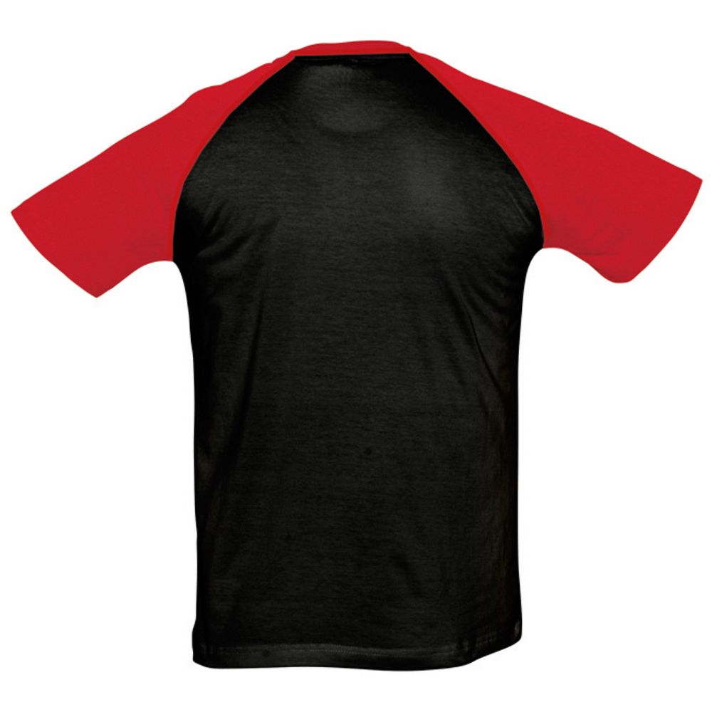 Kurzärmeliges Raglan-Oberteil mit Kontrast