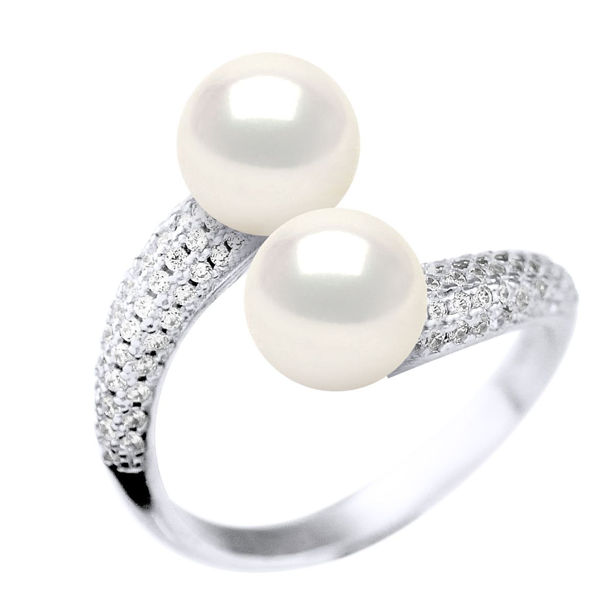 Eleganter Toi-et-Moi-Perlenring