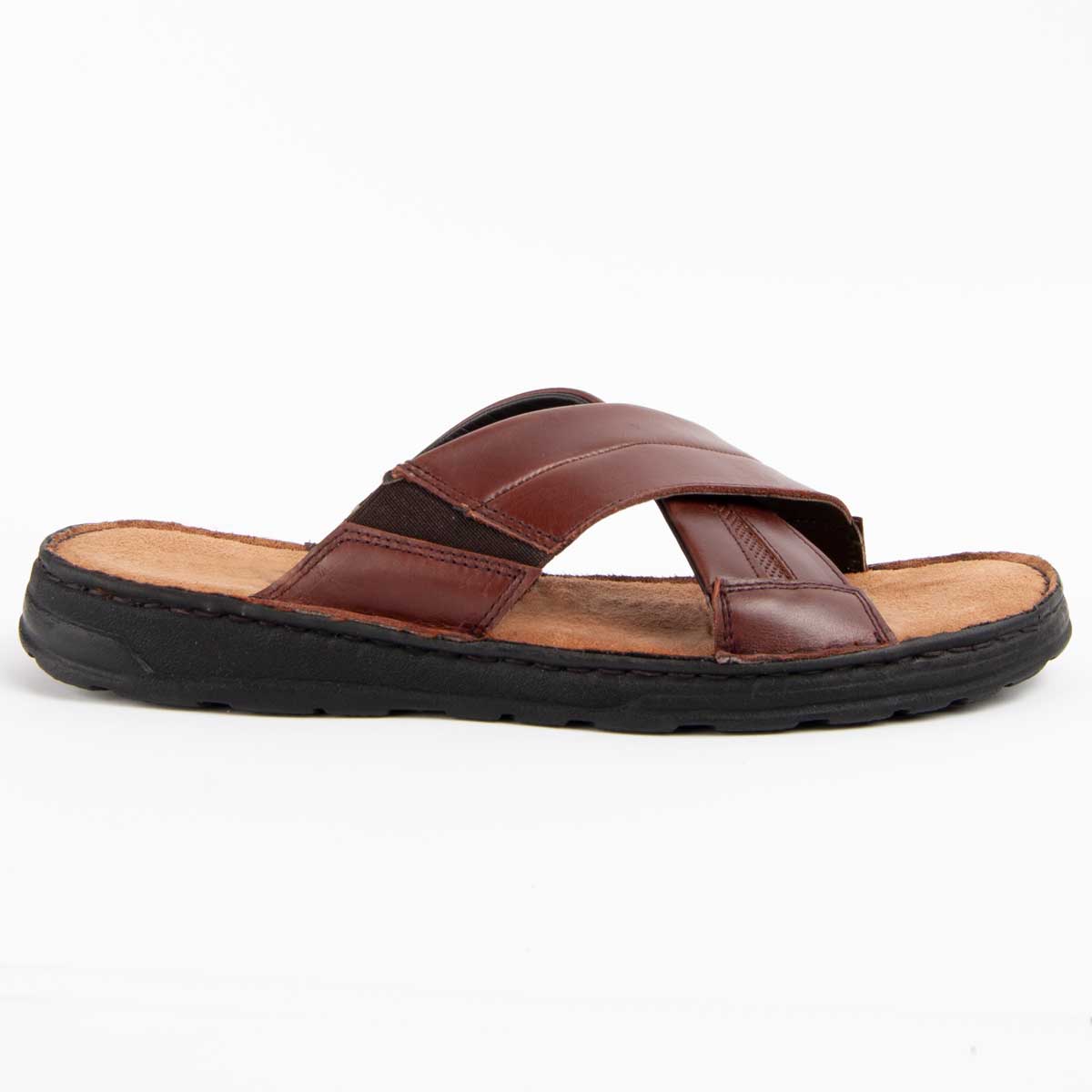 Lässige Leder-Sandalen mit Kreuzriemen