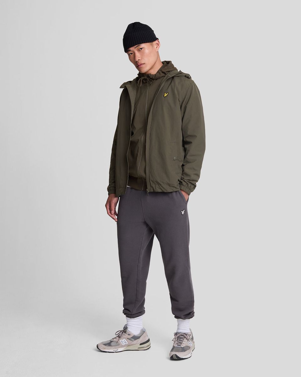Hybrid-Kapuzenjacke mit Reißverschluss