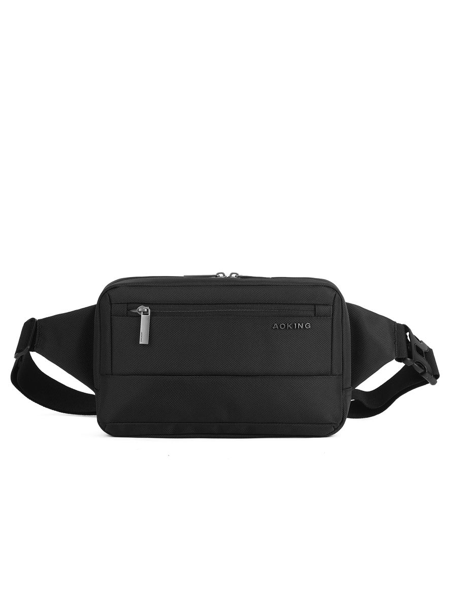 Unisex Reise Bauchtasche in Schwarz