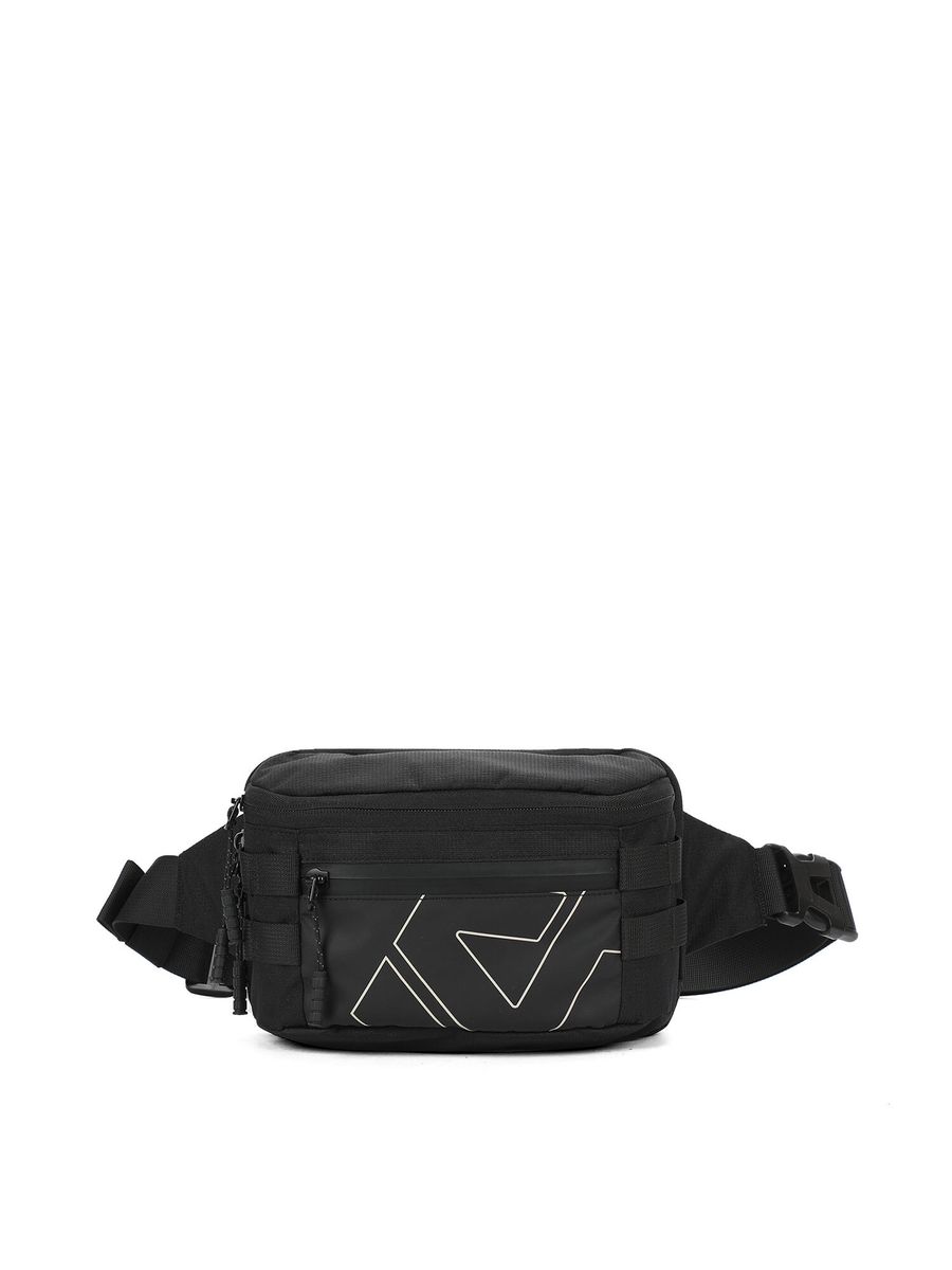 Unisex Reise Bauchtasche in Schwarz