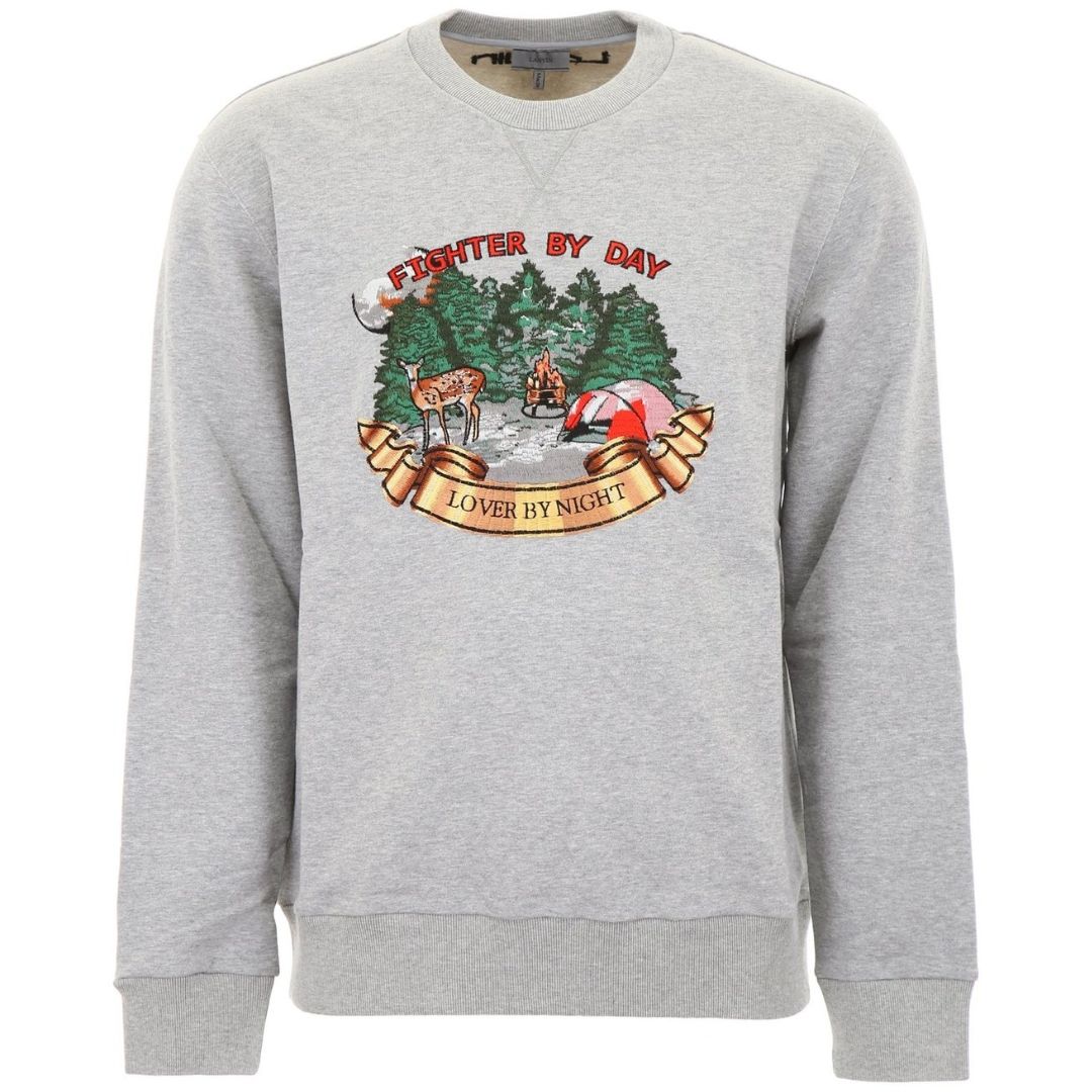 Sweatshirt mit Grafikprint und Rundhalsausschnitt