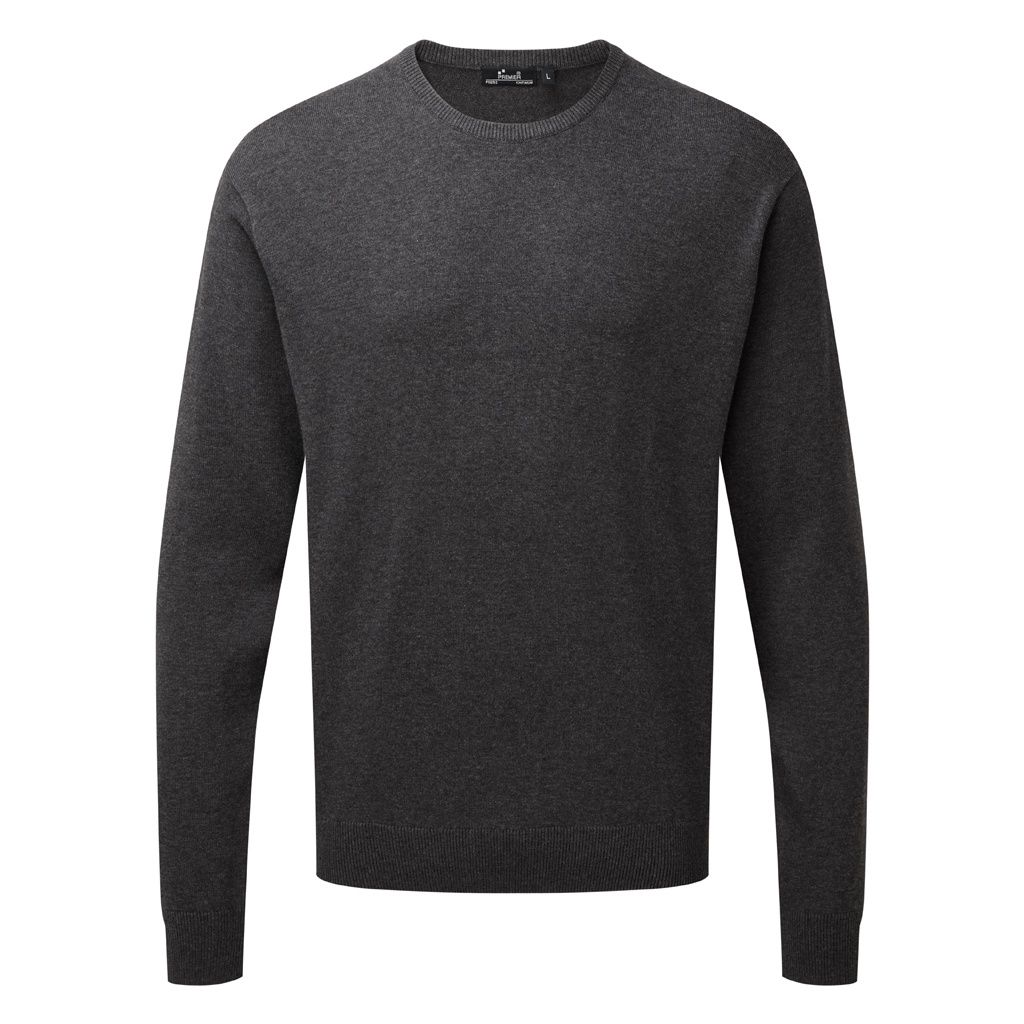 Unisex Baumwollmischung Pullover mit Rundhalsausschnitt