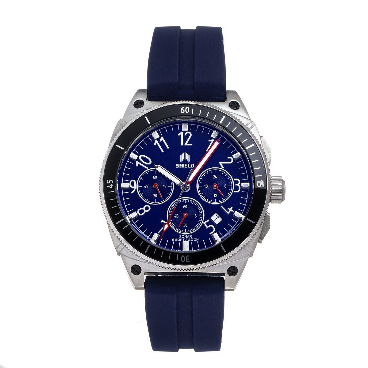 Herren Blaue Chronograph Uhr mit Datumsanzeige