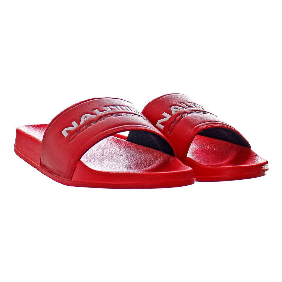 Sportliche Slipper mit Logo-Riemen