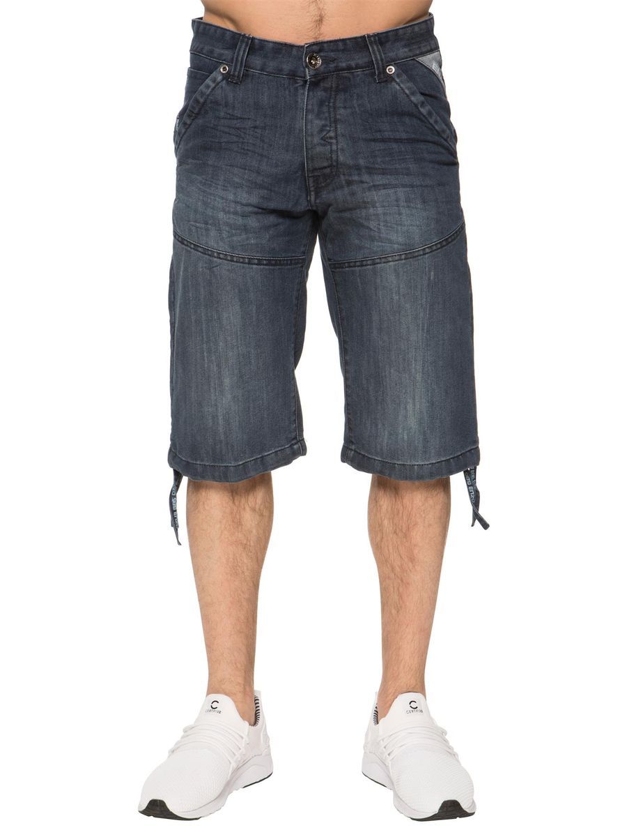 Herren Denim Shorts in Knielänge