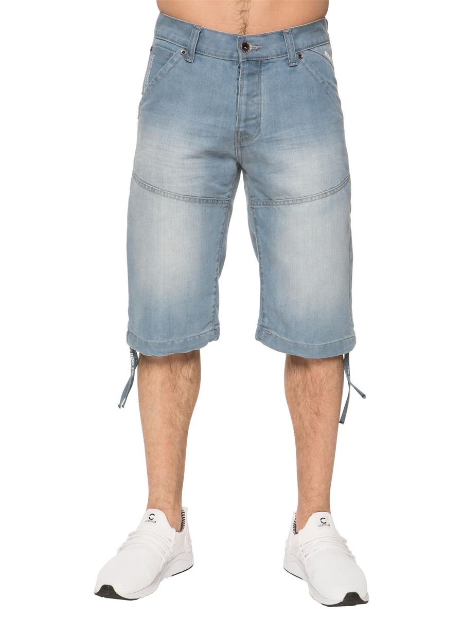 Herren Denim Shorts in Knielänge