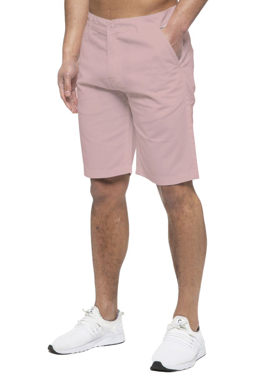 Herren Chino-Shorts in Rosa, Freizeitlich