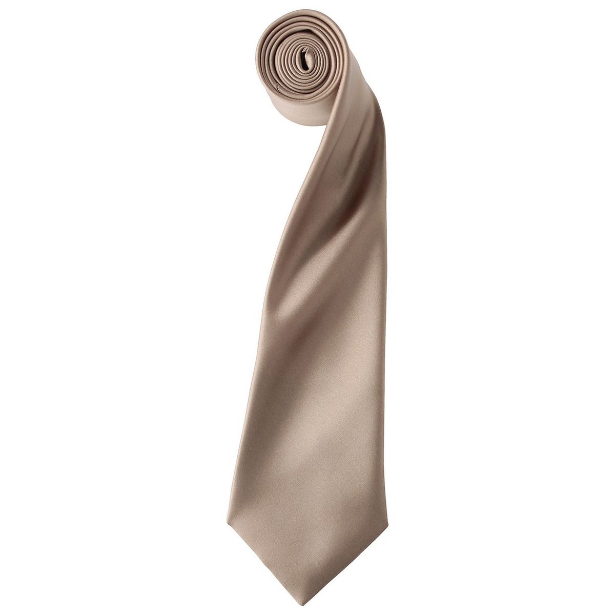 Uni-farbene Satin-Krawatte