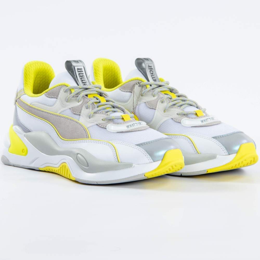 RS-X3 x Emoji Silber-Weiße Turnschuhe