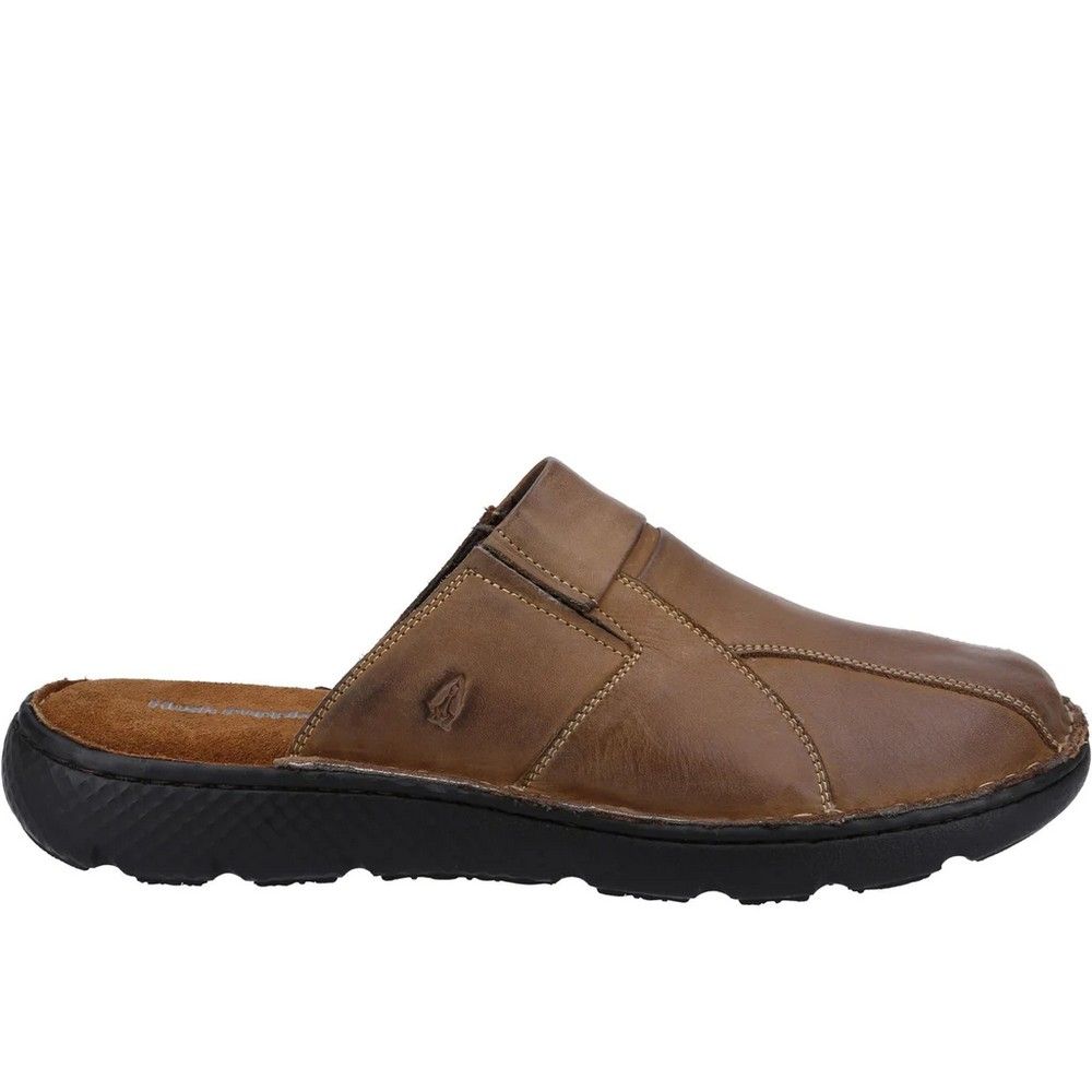 Leder-Pantoletten im Paneel-Design