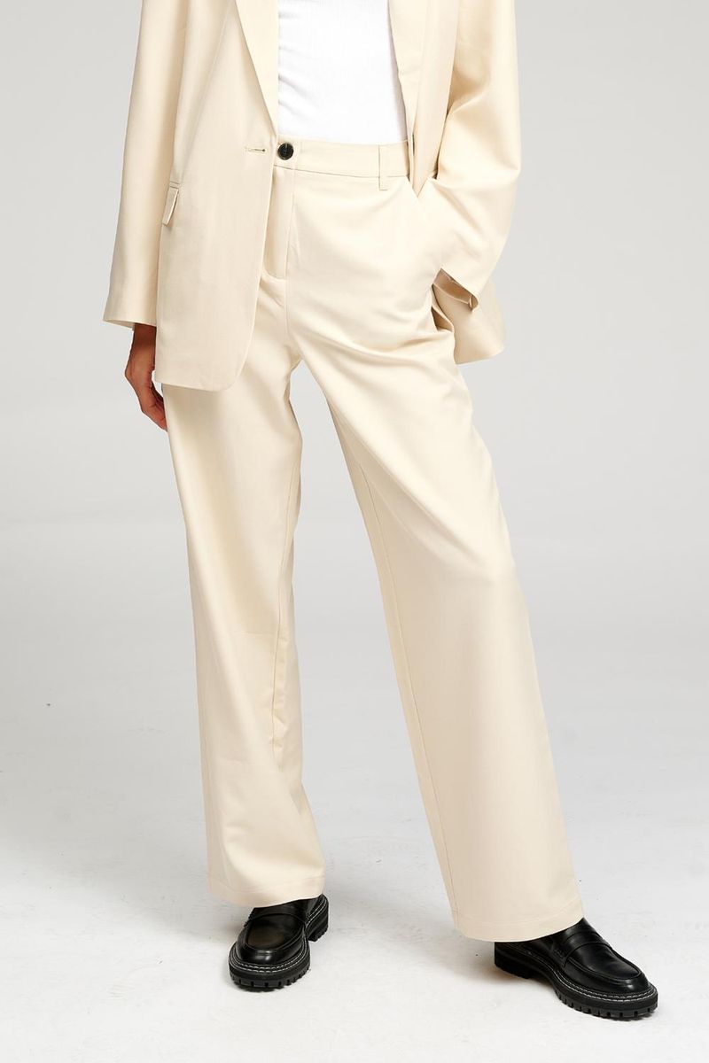 Klassische beige Anzughose