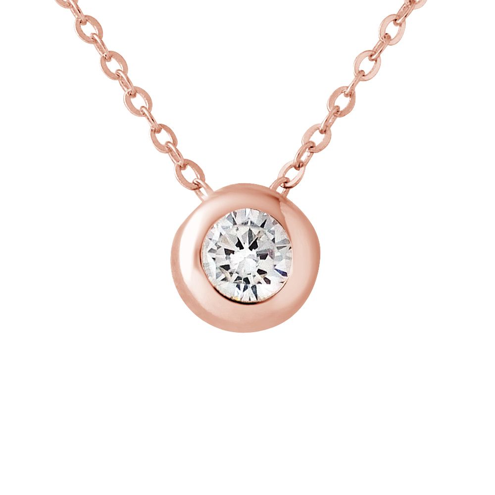 Zarte Sterling Silber Mond & Stern Halskette