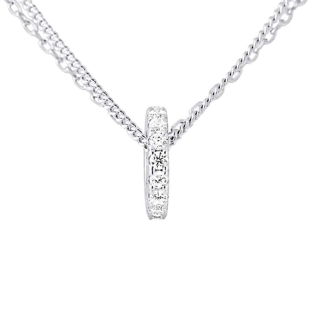 Zarte Sterling Silber Mond & Stern Halskette